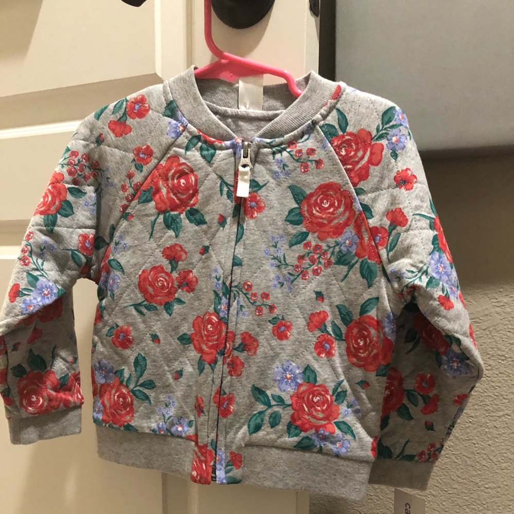Gray floral jacket